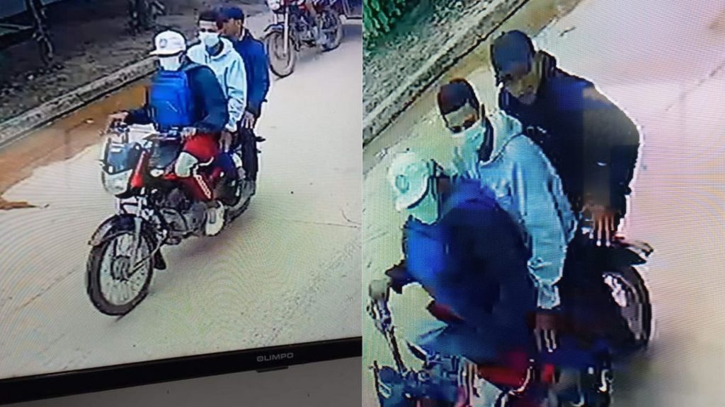 Tres sujetos en una sola moto habrían robado una boutique en Guamal