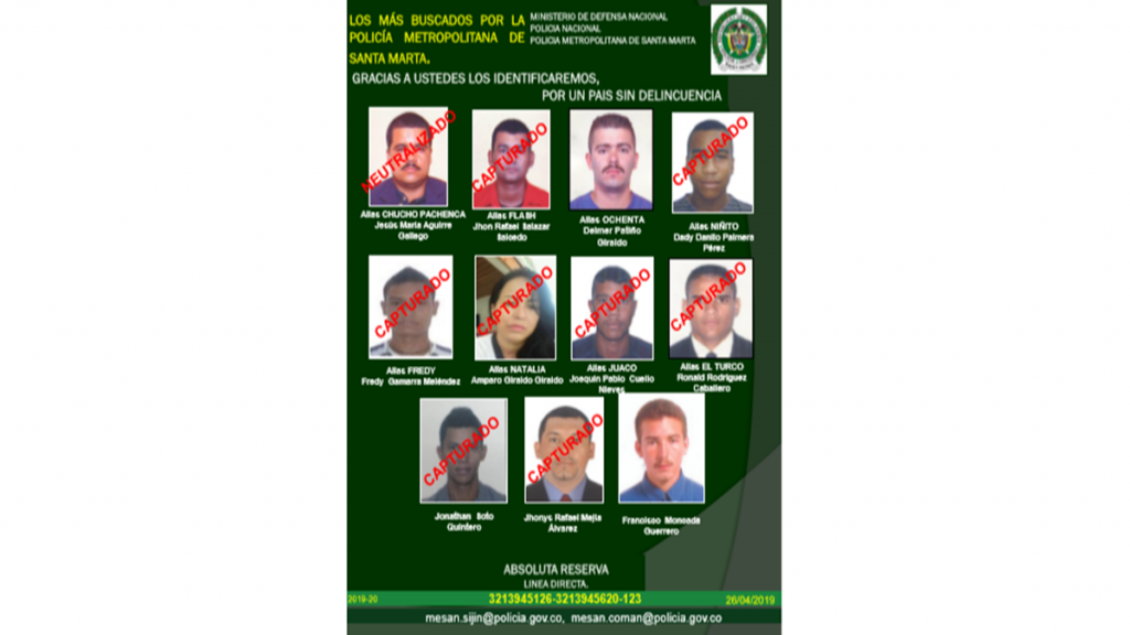 Conozca Los Alias De Los 67 Delincuentes Más Buscados En Santa Marta Santa Marta Al Día 3178