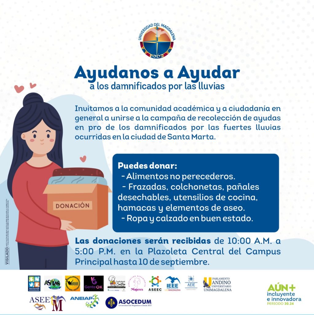 Unimagdalena promueve ‘donatón’ para los damnificados por el invierno en Santa Marta - Noticias de Colombia