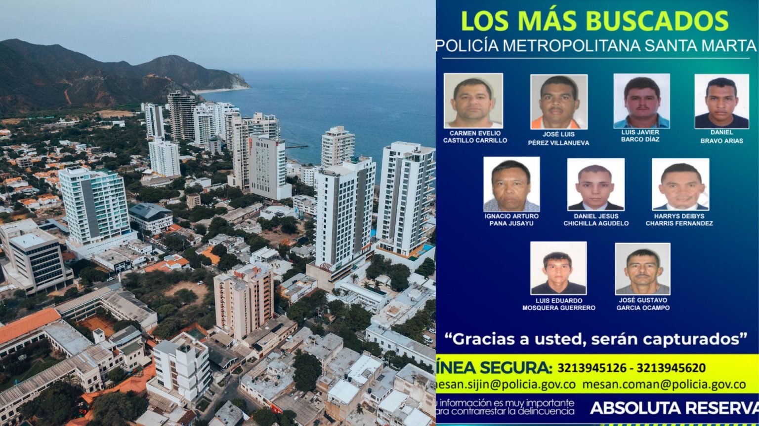 Divulgan cartel de los más buscados en Santa Marta y su área ...