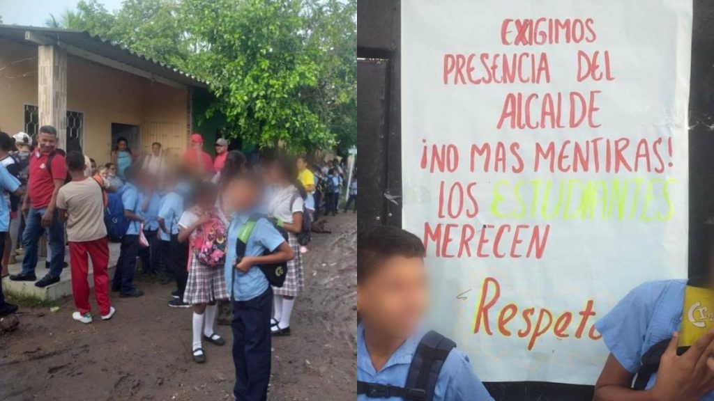 Estudiantes, padres de familia y docentes protestan por el mal estado ...