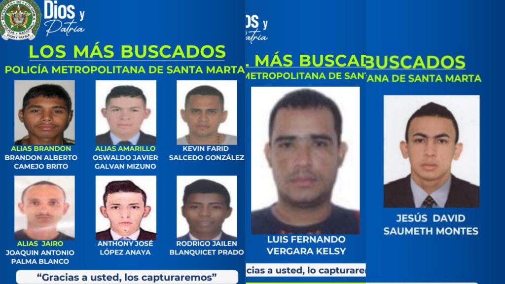 Revelan Cartel De Los M S Buscados En Santa Marta Santa Marta Al D A