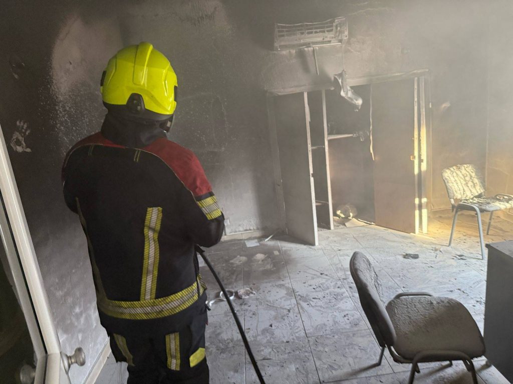 Así quedo la notaria en Plato después del incendio. Foto: cortesía.