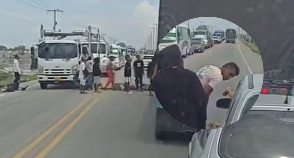 Bloqueo en la Troncal del Caribe: habitantes de Tasajera cobran peaje ...